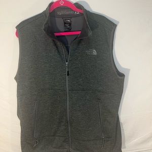THE NORTH FACE MEN CANYONWALL ZIP SOFT SHELL‎ WINDWALL VEST GREY sz Large.